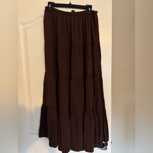American Eagle Outfitters Chocolate Brown Maxi Skirt